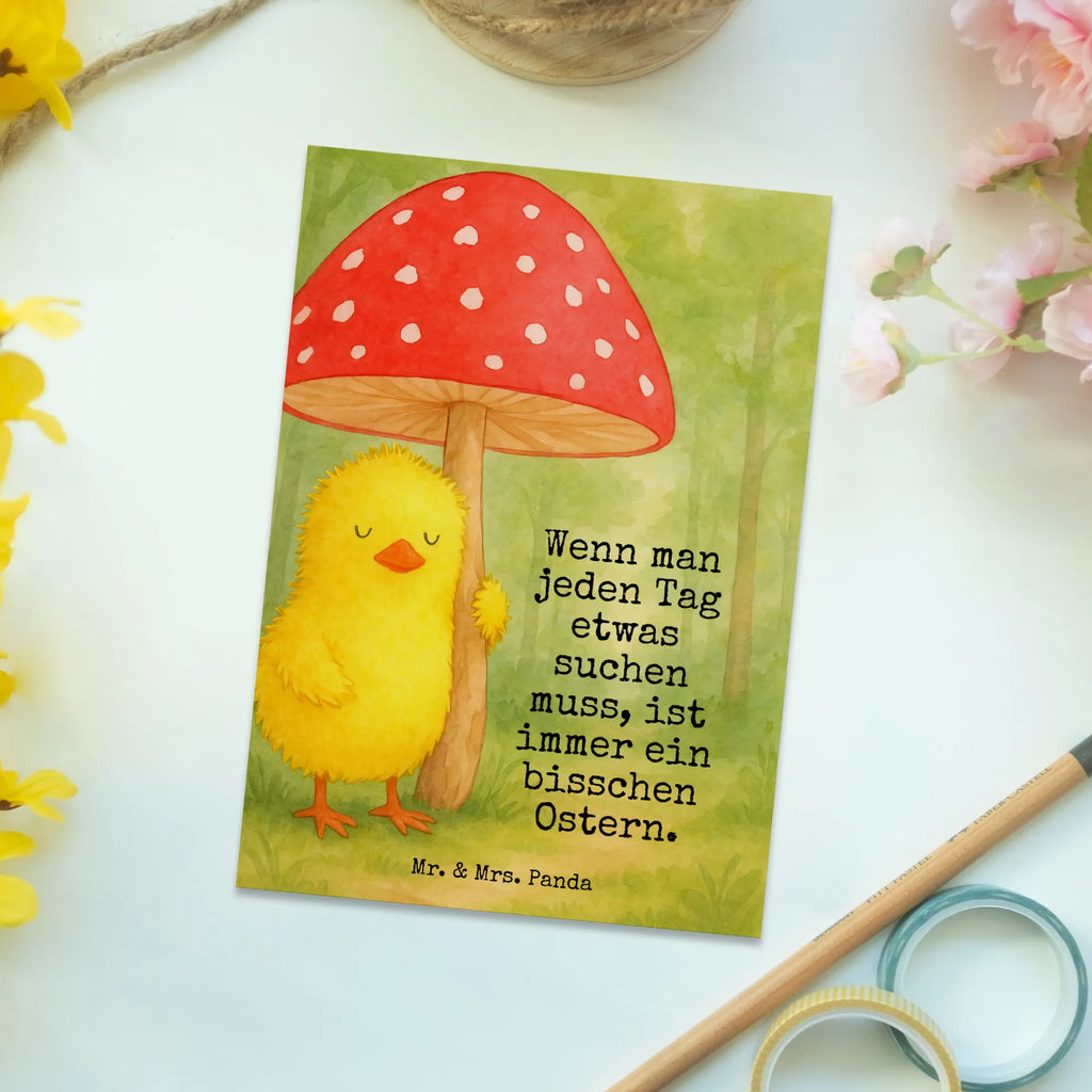 Pocztówka pisklę muchomor czerwony Design Postkarte, Karte, Geschenkkarte, Grußkarte, Einladung, Ansichtskarte, Geburtstagskarte, Einladungskarte, Dankeskarte, Ansichtskarten, Einladung Geburtstag, Einladungskarten Geburtstag, Ostern, Osterhase, Ostergeschenke, Osternest, Osterdeko, Geschenke zu Ostern, Ostern Geschenk, Ostergeschenke Kinder, Ostern Kinder, Küken, Fliegenpilz, Glückspilz, Frohe Ostern, Ostergrüße