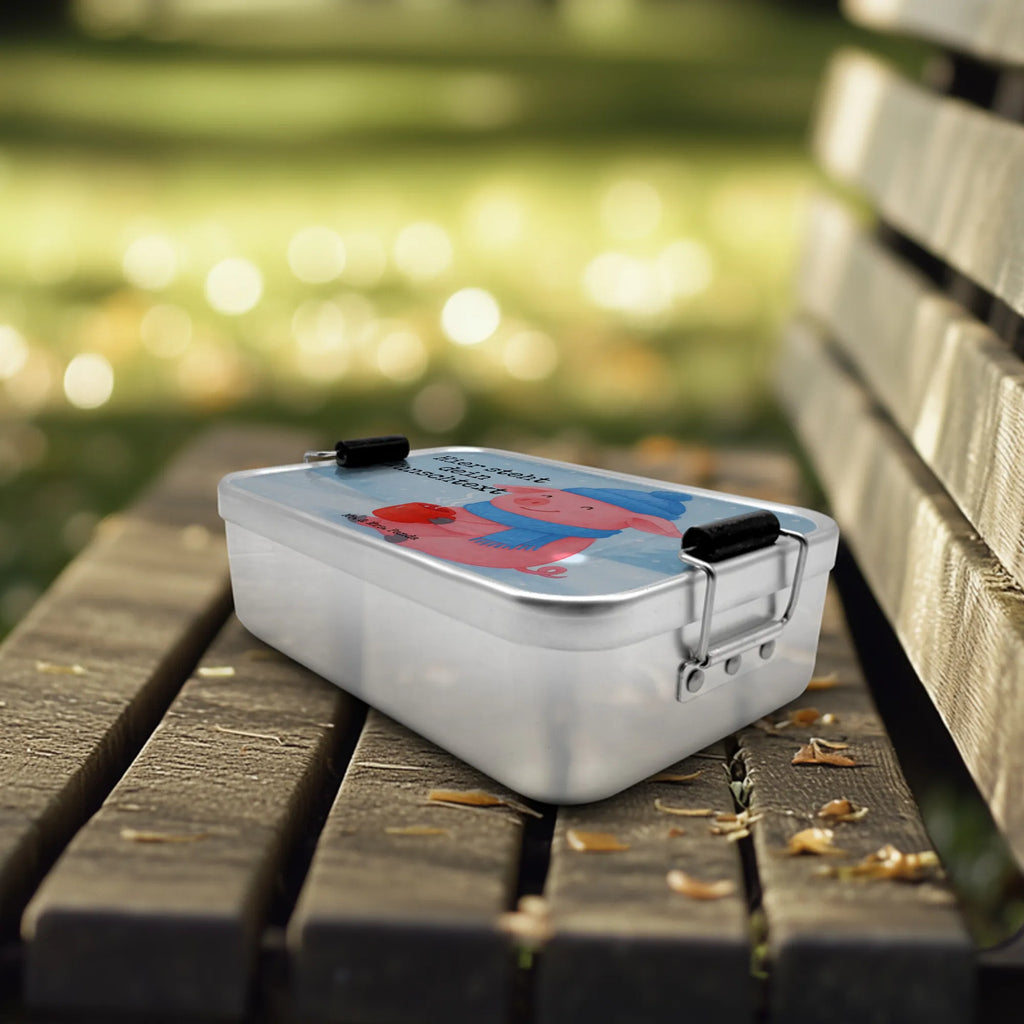 Personalisierte Metall Brotdose Schweinchen Glühwein Design Kindergarten, Brotbox mit Namen, Geschenk mit Namen, Schule, Uni, Brotdose mit Namen, Brotdose, Brotbox, Winter, Weihnachten, Weihnachtsdeko, Nikolaus, Advent, Heiligabend, Wintermotiv, Betrunken, Weihnachtsmarkt, Spruch, Glühwein