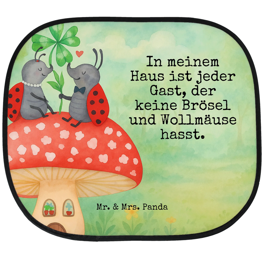 Car sun shade ladybug toadstool Design car, family, children, back seat, gift, sun visor, sun protection, windows, small animals, cute, funny, cute animal motives, hand drawn, small world, funny sayings, good mood, happy, gifts, gift ideas, special gifts, animal lover, card, toadstool, house of fleshy fungi, ladybird, flat, house, at home