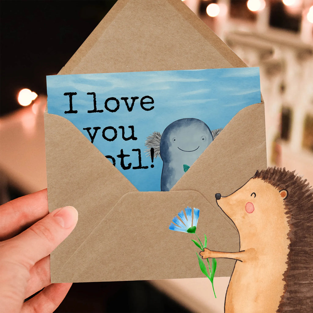 Deluxe Karte Axolotl Liebe Design Karte, Grußkarte, Klappkarte, Einladungskarte, Glückwunschkarte, Hochzeitskarte, Geburtstagskarte, Hochwertige Grußkarte, Hochwertige Klappkarte, Liebe, Partner, Freund, Freundin, Ehemann, Ehefrau, Heiraten, Verlobung, Heiratsantrag, Liebesgeschenk, Jahrestag, Hocheitstag, Valentinstag, Geschenk für Frauen, Hochzeitstag, Mitbringsel, Geschenk für Freundin, Geschenk für Partner, Liebesbeweis, für Männer, für Ehemann