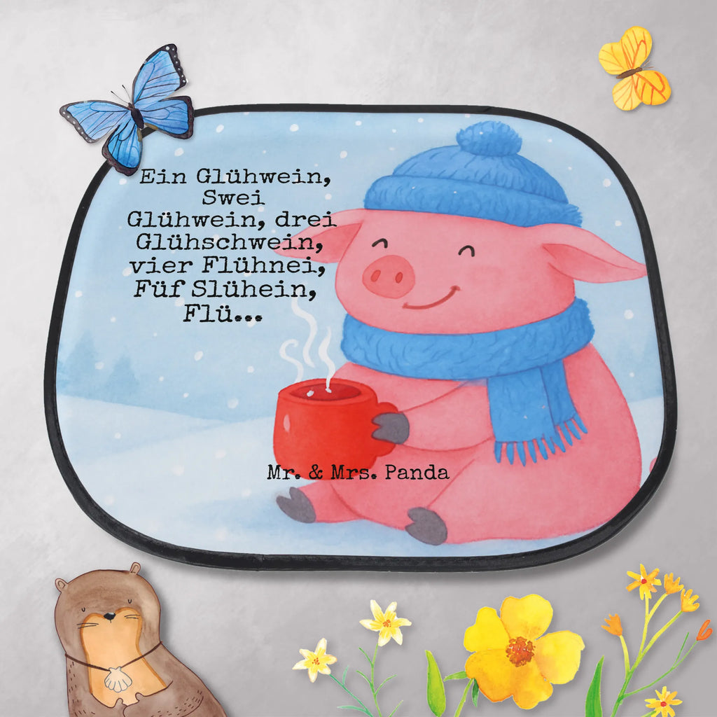 Osłona przeciwsłoneczna do samochodu Świnka grzane wino Design Zima, Boże Narodzenie, dekoracje świąteczne, Mikołaj, Adwent, Wigilia, zimowy motyw