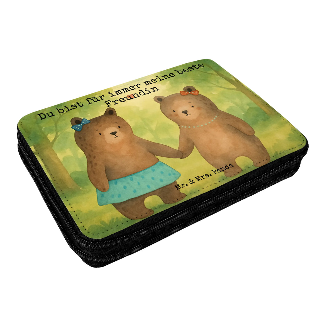 Federmappe Bär Freundin Design Federmappe, Stiftetasche, Stifte Etui, Schule, Einschulung, Geschenk, Kind, Schüler, Schülerin, Stifterolle, Federmäppchen, Motiv, Grundschule, Federmäppchen bedruckt, Büro Stifte Etui, Bestückte Federmappe, Kinder Federmappe, Federmappe Einschulung, Bär, Teddy, Teddybär, Bär Freundin Beste Freund Liebe Liebesbeweis Verliebt Kumpel Kumpeliene