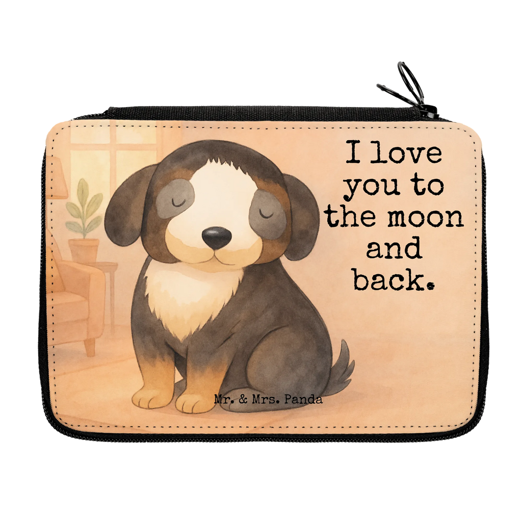 Leather folder Dog Relax Design Federmappe, Stiftetasche, Stifte Etui, Schule, Einschulung, Geschenk, Kind, Schüler, Schülerin, Stifterolle, Federmäppchen, Motiv, Grundschule, Federmäppchen bedruckt, Büro Stifte Etui, Bestückte Federmappe, Kinder Federmappe, Federmappe Einschulung, Hund, Hundemotiv, Haustier, Hunderasse, Tierliebhaber, Hundebesitzer, Sprüche, schwarzer Hund, Hundeliebe, Liebe, Hundeglück