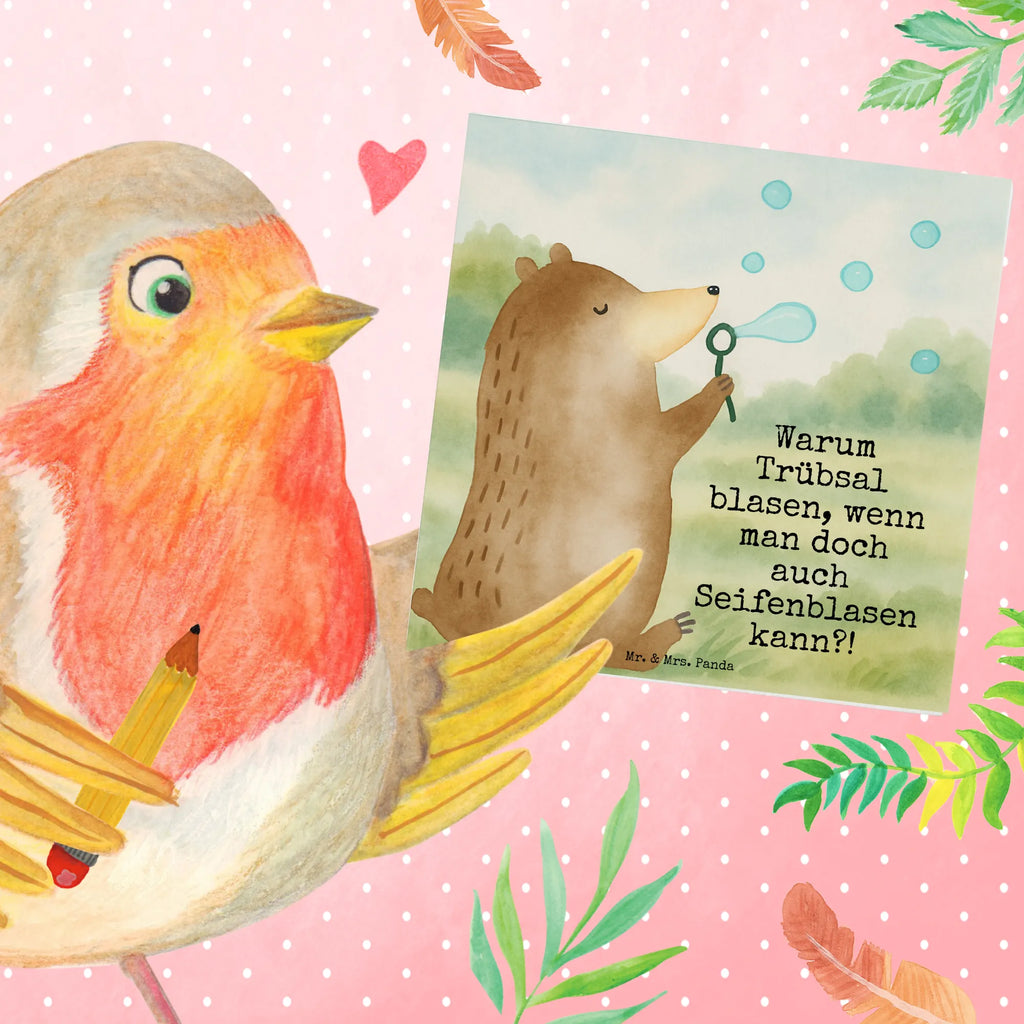 Karta Deluxe niedźwiedź bańki mydlane Design Karte, Grußkarte, Klappkarte, Einladungskarte, Glückwunschkarte, Hochzeitskarte, Geburtstagskarte, Hochwertige Grußkarte, Hochwertige Klappkarte, Bär, Teddy, Teddybär, Seifenblasen Bär Lustig Sein Glücklich Traurig Happy