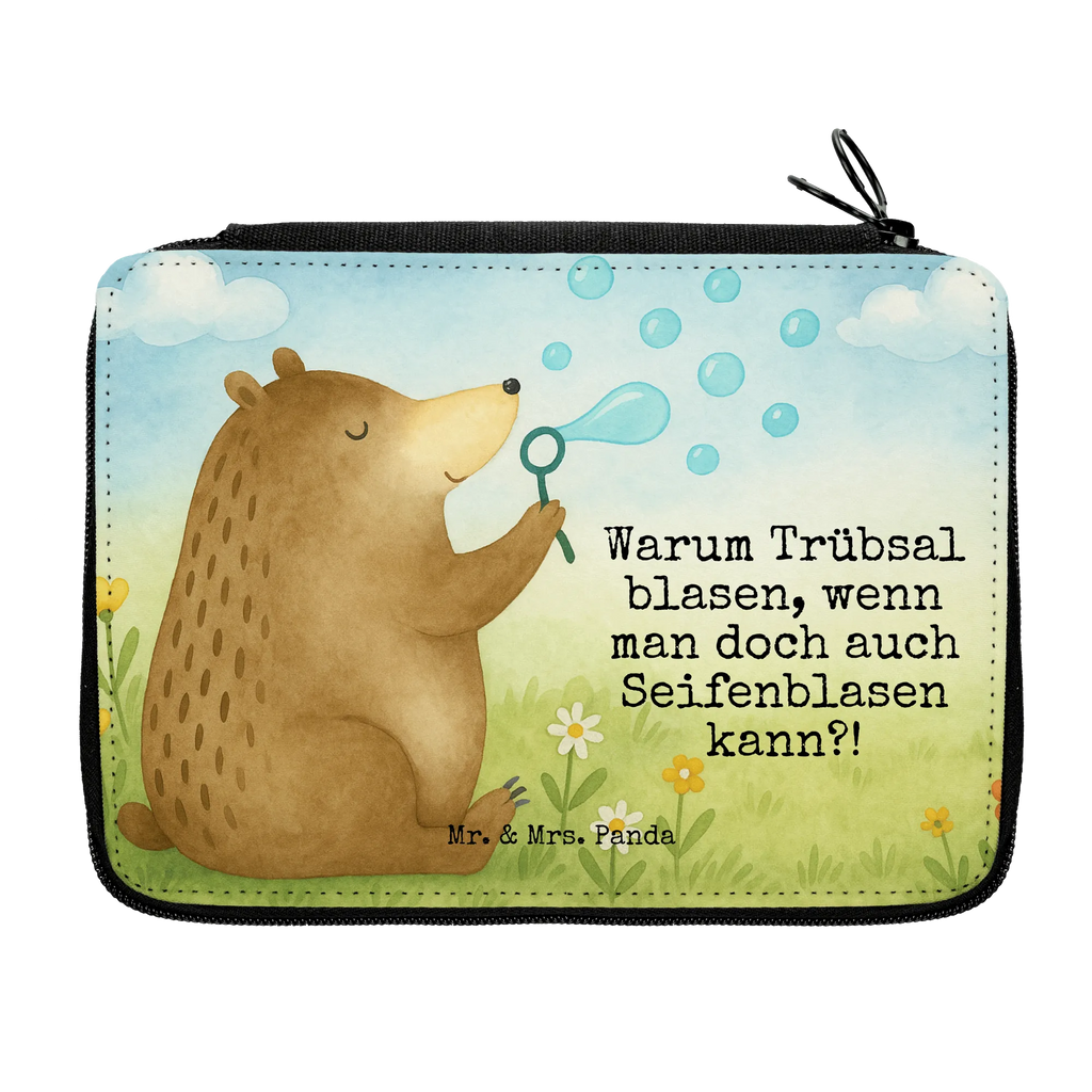 Leather folder bear soap bubbles Design Federmappe, Stiftetasche, Stifte Etui, Schule, Einschulung, Geschenk, Kind, Schüler, Schülerin, Stifterolle, Federmäppchen, Motiv, Grundschule, Federmäppchen bedruckt, Büro Stifte Etui, Bestückte Federmappe, Kinder Federmappe, Federmappe Einschulung, Bär, Teddy, Teddybär, Seifenblasen Bär Lustig Sein Glücklich Traurig Happy