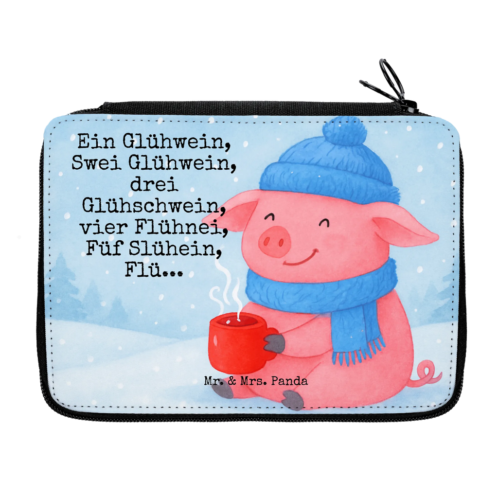 Federmappe Schweinchen Glühwein Design Federmappe, Stiftetasche, Stifte Etui, Schule, Einschulung, Geschenk, Kind, Schüler, Schülerin, Stifterolle, Federmäppchen, Motiv, Grundschule, Federmäppchen bedruckt, Büro Stifte Etui, Bestückte Federmappe, Kinder Federmappe, Federmappe Einschulung, Winter, Weihnachten, Weihnachtsdeko, Nikolaus, Advent, Heiligabend, Wintermotiv, Glühwein, Betrunken, Weihnachtsmarkt, Spruch