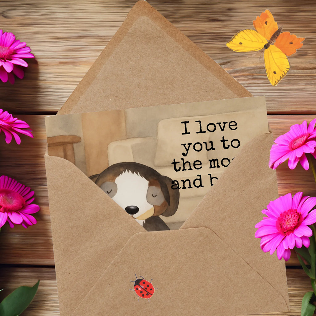 Karta Deluxe pies relaks Design Karte, Grußkarte, Klappkarte, Einladungskarte, Glückwunschkarte, Hochzeitskarte, Geburtstagskarte, Hochwertige Grußkarte, Hochwertige Klappkarte, Hund, Hundemotiv, Haustier, Hunderasse, Tierliebhaber, Hundebesitzer, Sprüche, schwarzer Hund, Hundeliebe, Liebe, Hundeglück