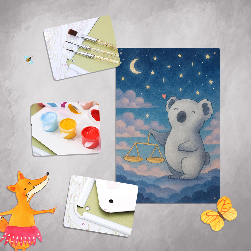 Paint by Numbers Metal Sign Scale Astrology Design constellations, birthdays, astrology, zodiac, date of birth, month of birth