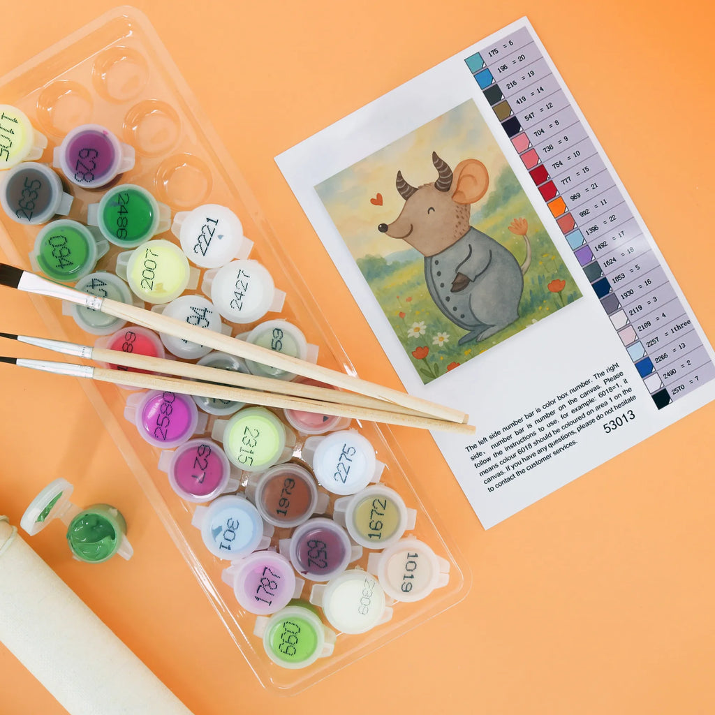 Paint by Numbers Taurus Astrology Design kreativ set, Malen nach Zahlen, malset, zahlenbilder, malen nach zahlen set, diy set, leinwand malset, Horoskop, Astrologie, Aszendent, Sternzeichen, Tierkreiszeichen, Geschenk, Stier, Geburtstagsgeschenk, Geschenkidee Zum Geburtstag