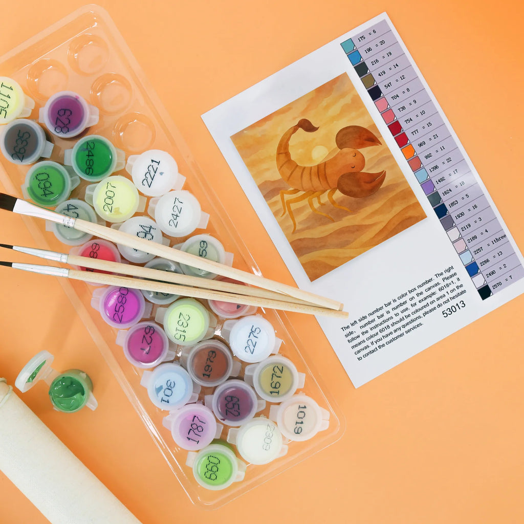 Paint by Numbers Star sign Scorpio Design Malen, Kunstwerk, Baseln, DIY, Bastelidee, Malen nach Zahlen, Künstler, Ausmalbild, Kreativität, Tierkreiszeichen, Sternzeichen, Horoskop, Astrologie, Aszendent, Geschenk Oktober, Geburtstag November, Geschenk November, Skorpion Geschenk, Skorpione, Geburtstag Oktober, Skorpion Sternzeichen