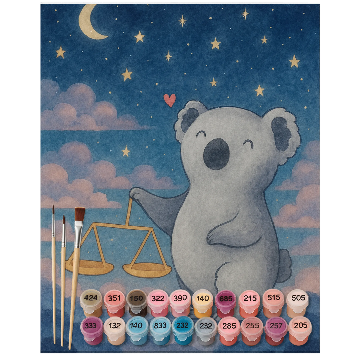 Paint by Numbers Scale Astrology Design constellations, birthdays, astrology, date of birth, month of birth