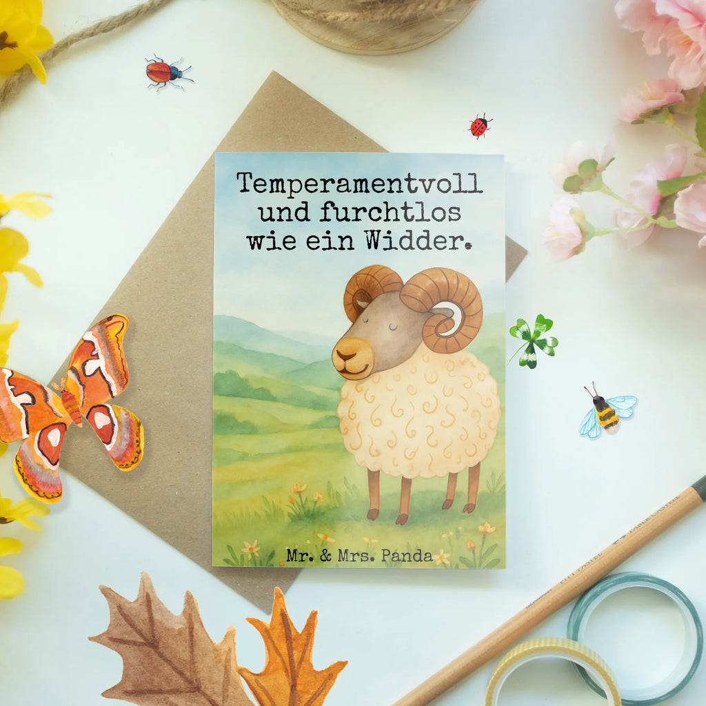 Kartka okolicznościowa znak zodiaku Baran Design Grußkarte, Klappkarte, Einladungskarte, Glückwunschkarte, Hochzeitskarte, Geburtstagskarte, Karte, Ansichtskarten, Tierkreiszeichen, Sternzeichen, Horoskop, Astrologie, Aszendent, Widder Geschenk, Widder Sternzeichen, Geschenk März, Geschenk April, Geburtstag März, Geburtstag April, Bock, Schafbock