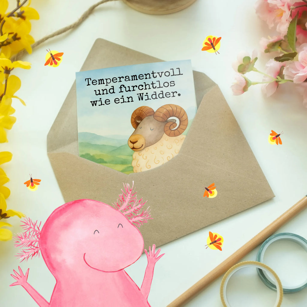 Kartka okolicznościowa znak zodiaku Baran Design Grußkarte, Klappkarte, Einladungskarte, Glückwunschkarte, Hochzeitskarte, Geburtstagskarte, Karte, Ansichtskarten, Tierkreiszeichen, Sternzeichen, Horoskop, Astrologie, Aszendent, Widder Geschenk, Widder Sternzeichen, Geschenk März, Geschenk April, Geburtstag März, Geburtstag April, Bock, Schafbock