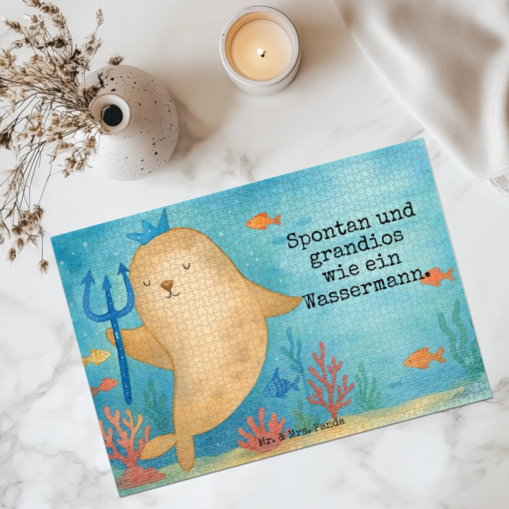 Puzzle Star sign Aquarius Design Puzzle, Tierkreiszeichen, Sternzeichen, Horoskop, Astrologie, Aszendent, Wassermann Geschenk, Wassermann Sternzeichen, Geschenk Februar, Meermann, Geburtstag Januar, Geschenk Januar, Geburtstag Februar, Meer Geschenk, Nix