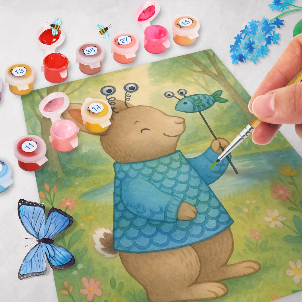 Paint by Numbers Fish Astrology Design Bastelidee, Kreativität, DIY, Ausmalbild, Kunstwerk, Malen, Baseln, Künstler, Malen nach Zahlen, Tierkreiszeichen, Sternzeichen, Horoskop, Astrologie, Aszendent, Geburtstagsgeschenk, Geschenkidee zum Geburtstag, Fischer