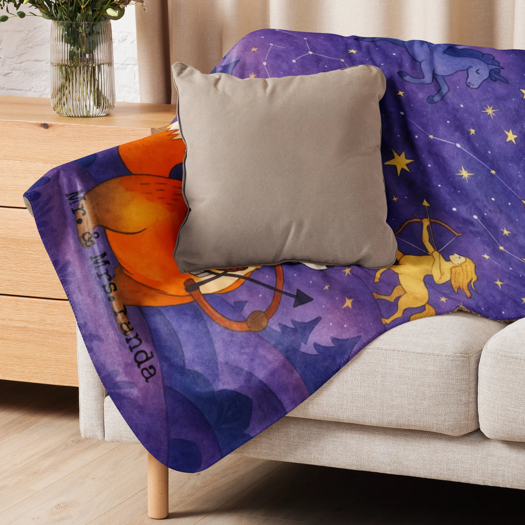 Sherpa cuddly blanket Sagittarius Astrology Design Tierkreiszeichen, Sternzeichen, Horoskop, Astrologie, Aszendent, Geschenkidee, Geburtstagsgeschenk, Schütze