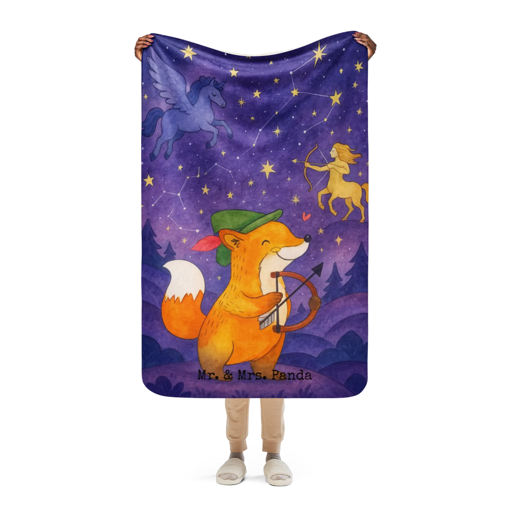 Sherpa cuddly blanket Sagittarius Astrology Design Tierkreiszeichen, Sternzeichen, Horoskop, Astrologie, Aszendent, Geschenkidee, Geburtstagsgeschenk, Schütze