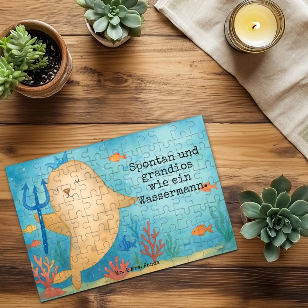 Puzzle Star sign Aquarius Design Puzzle, Tierkreiszeichen, Sternzeichen, Horoskop, Astrologie, Aszendent, Wassermann Geschenk, Wassermann Sternzeichen, Geschenk Februar, Meermann, Geburtstag Januar, Geschenk Januar, Geburtstag Februar, Meer Geschenk, Nix