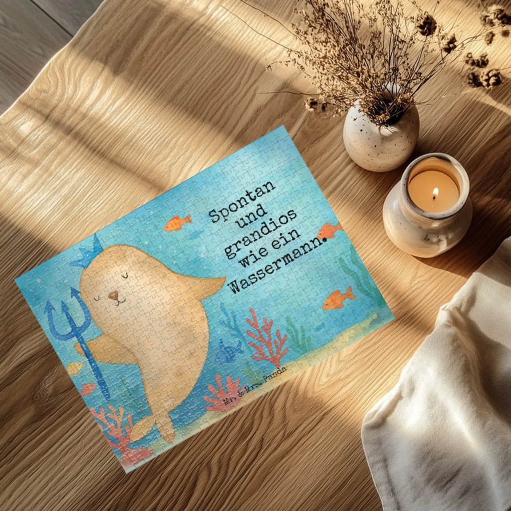 Puzzle Star sign Aquarius Design Puzzle, Tierkreiszeichen, Sternzeichen, Horoskop, Astrologie, Aszendent, Wassermann Geschenk, Wassermann Sternzeichen, Geschenk Februar, Meermann, Geburtstag Januar, Geschenk Januar, Geburtstag Februar, Meer Geschenk, Nix