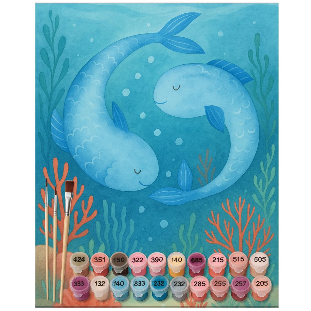 Malen nach Zahlen Sternzeichen Fische Design Malen, Künstler, Bastelidee, Malen nach Zahlen, Kunstwerk, Baseln, Ausmalbild, DIY, Kreativität, Tierkreiszeichen, Sternzeichen, Horoskop, Astrologie, Aszendent, Fische Sternzeichen, Geburtstag März, Fische Sternbild, Fisch, Geburtstag Februar, Geschenk März, Geschenk Februar, Fische Geschenk