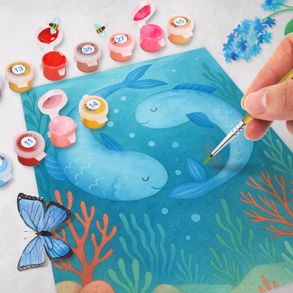 Malen nach Zahlen Sternzeichen Fische Design Malen, Künstler, Bastelidee, Malen nach Zahlen, Kunstwerk, Baseln, Ausmalbild, DIY, Kreativität, Tierkreiszeichen, Sternzeichen, Horoskop, Astrologie, Aszendent, Fische Sternzeichen, Geburtstag März, Fische Sternbild, Fisch, Geburtstag Februar, Geschenk März, Geschenk Februar, Fische Geschenk