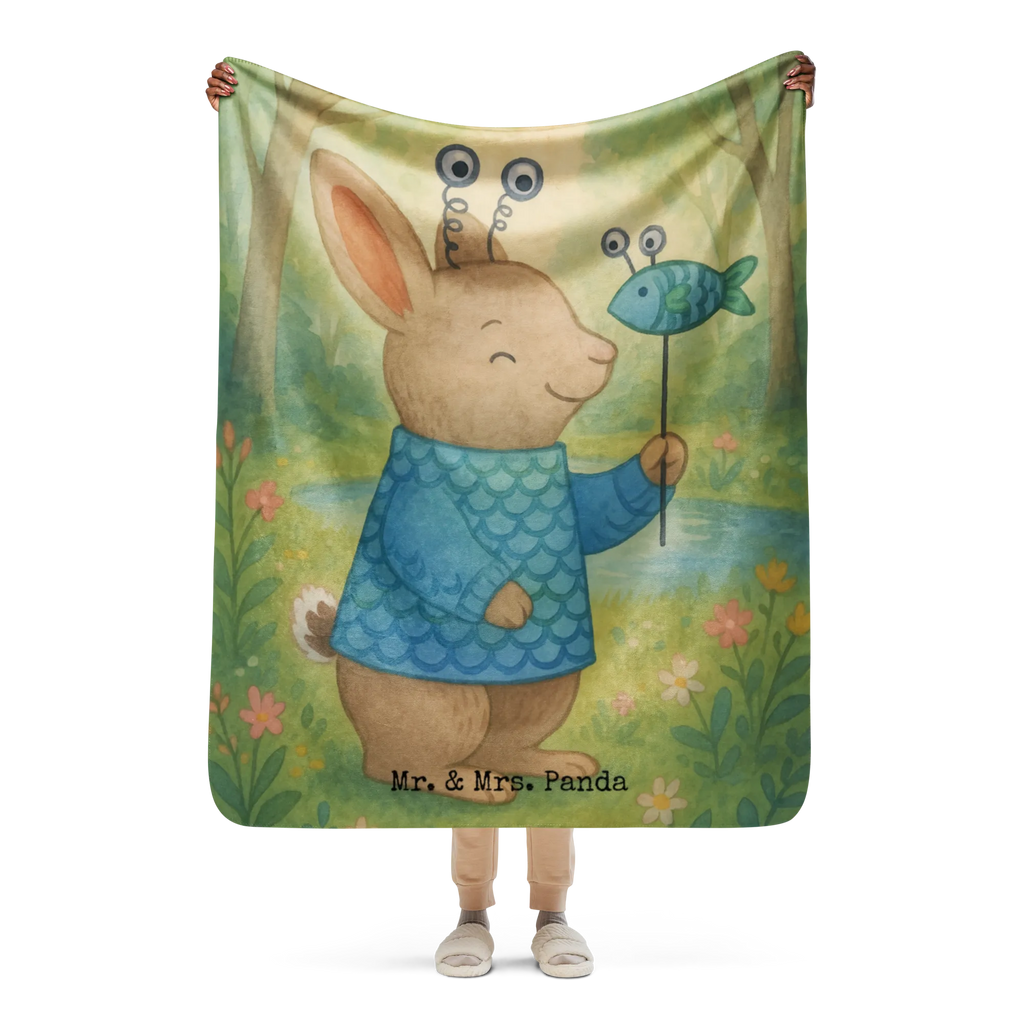 Sherpa cuddly blanket Fish Astrology Design Sternzeichen, Tierkreiszeichen, Horoskop, Astrologie, Aszendent, Fischer, Geburtstagsgeschenk, Geschenkidee Zum Geburtstag