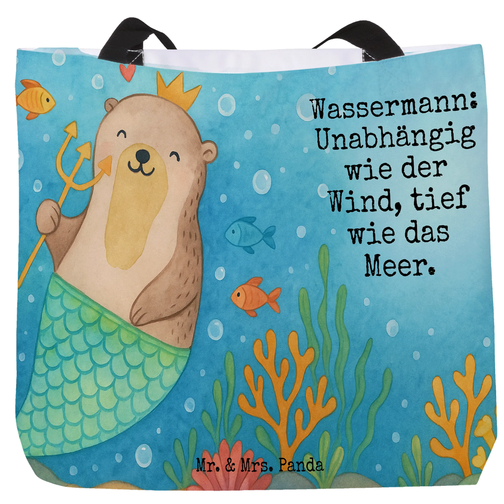 Shopper Wassermann Astrologie Design Beutel, Einkaufstasche, Tasche, Strandtasche, Einkaufsbeutel, Shopper, Schultasche, Freizeittasche, Tragebeutel, Schulbeutel, Alltagstasche, Tierkreiszeichen, Sternzeichen, Horoskop, Astrologie, Aszendent, Wassermann, Geburtstagsgeschenk, Geschenk
