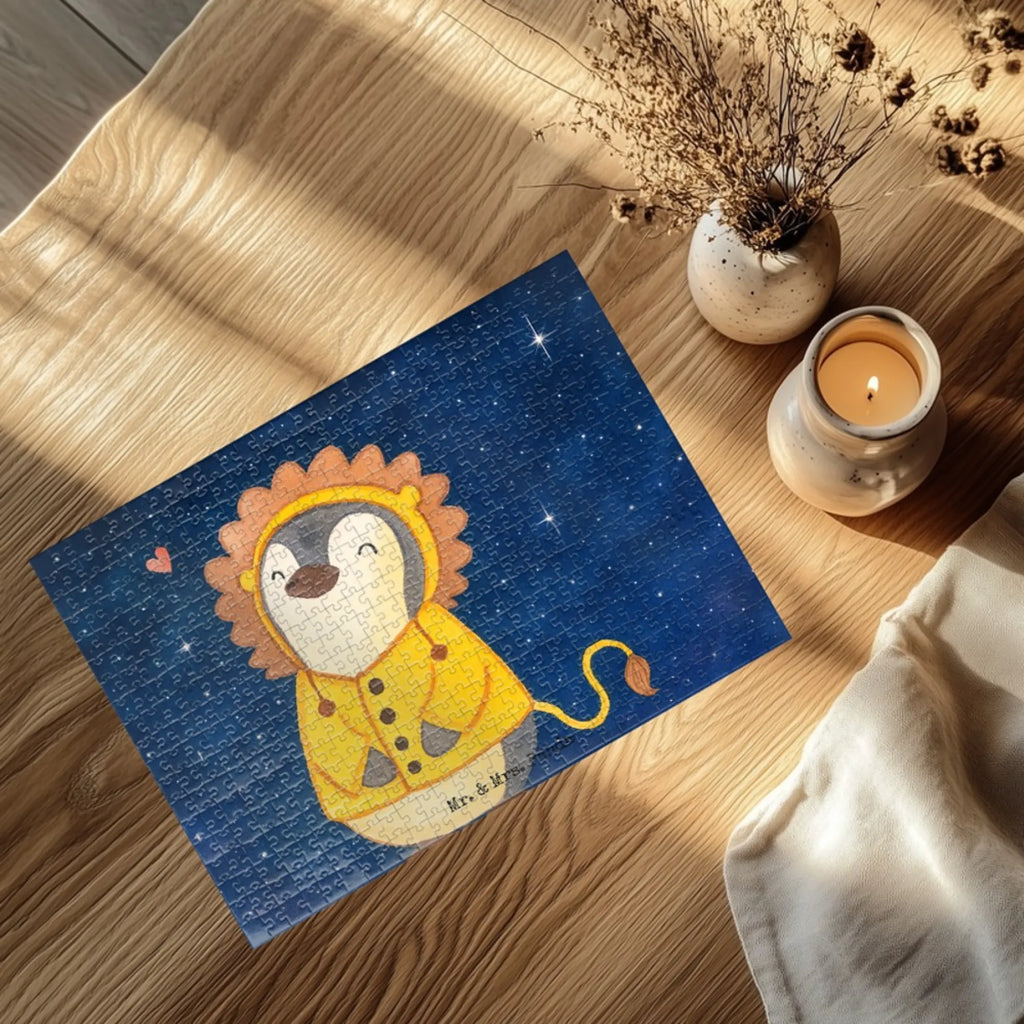 Puzzle Lion Astrology Design Puzzle, Tierkreiszeichen, Sternzeichen, Horoskop, Astrologie, Aszendent, Geburtstagsgeschenk, Geschenkidee zum Geburtstag, Sternzeichen Löwe, Löwe