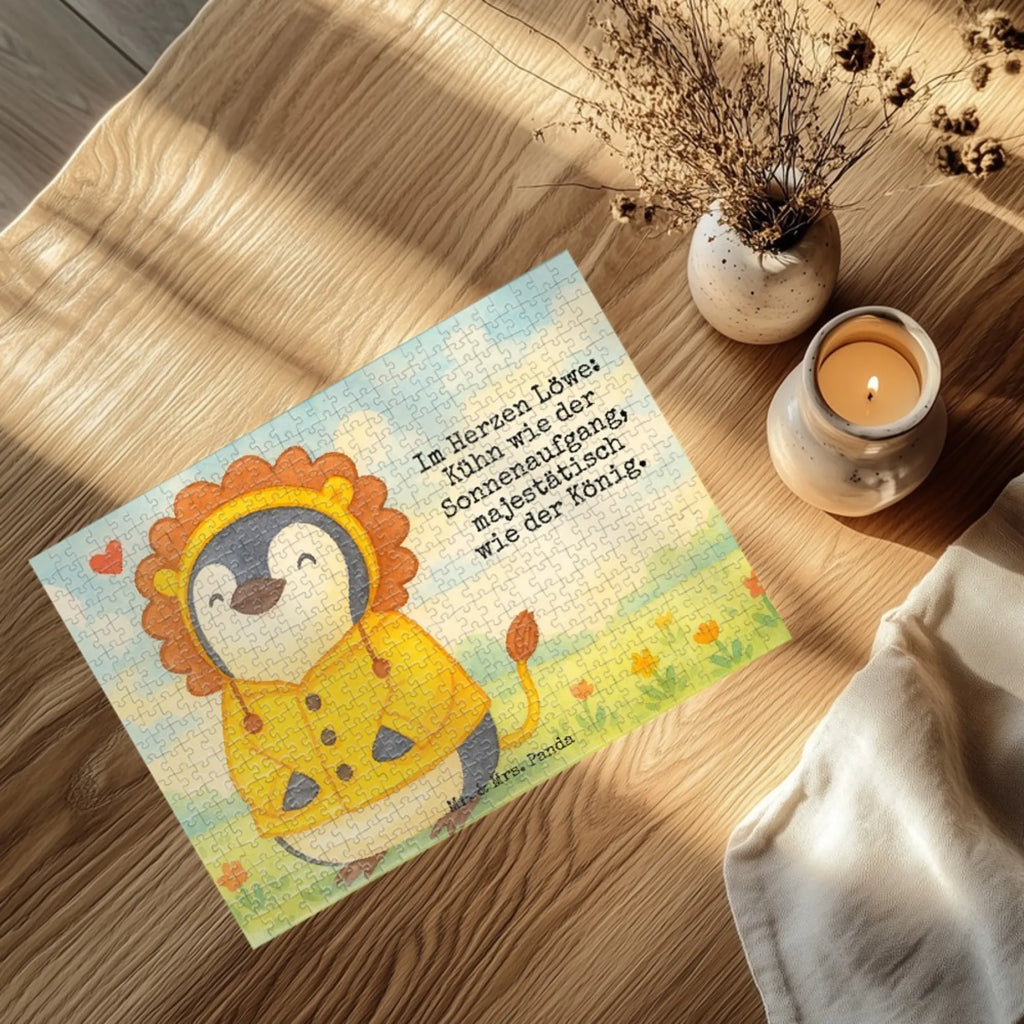 Puzzle Lion Astrology Design Puzzle, Tierkreiszeichen, Sternzeichen, Horoskop, Astrologie, Aszendent, Geburtstagsgeschenk, Geschenkidee zum Geburtstag, Sternzeichen Löwe, Löwe