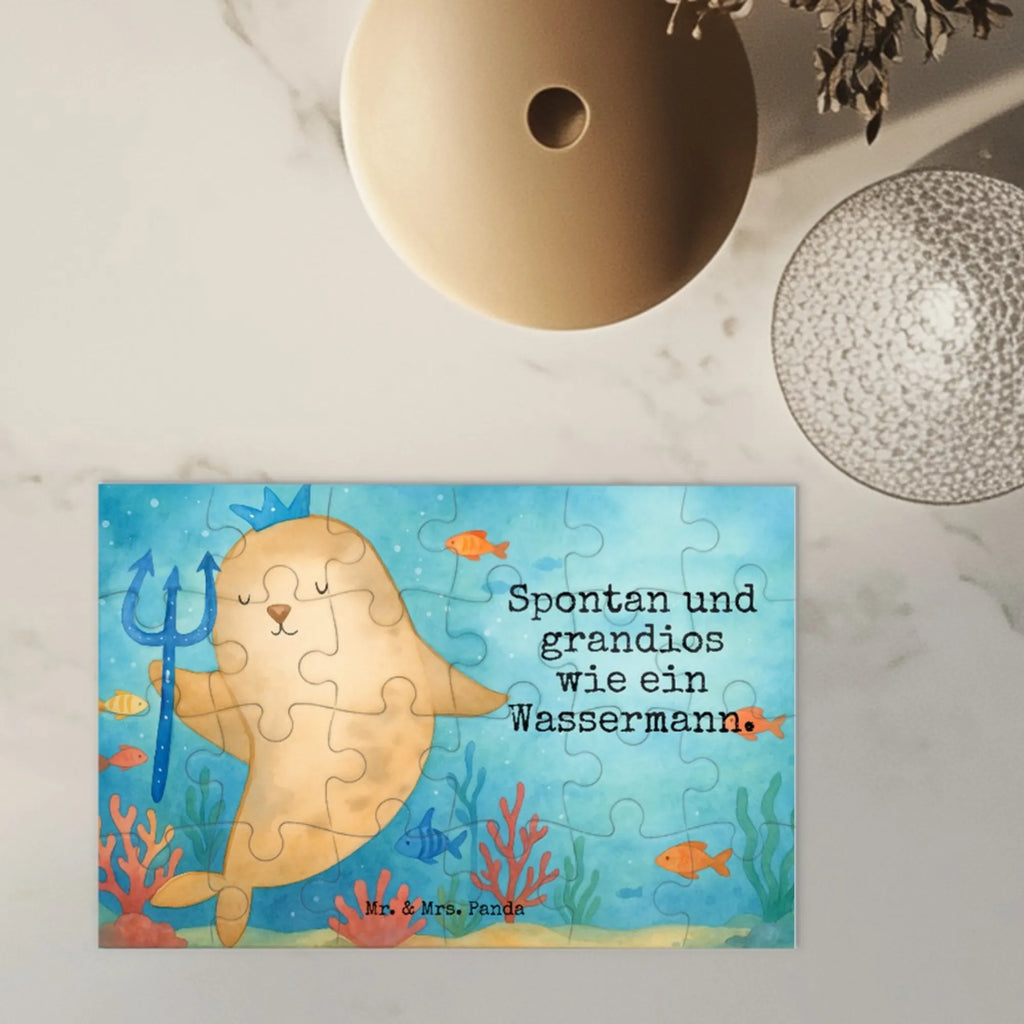 Puzzle Star sign Aquarius Design Puzzle, Tierkreiszeichen, Sternzeichen, Horoskop, Astrologie, Aszendent, Wassermann Geschenk, Wassermann Sternzeichen, Geschenk Februar, Meermann, Geburtstag Januar, Geschenk Januar, Geburtstag Februar, Meer Geschenk, Nix