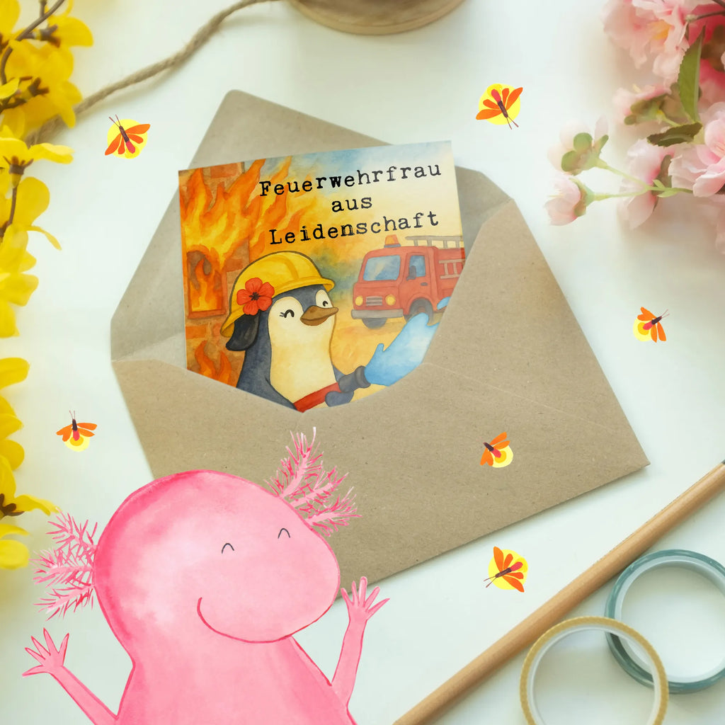 Grußkarte Feuerwehrfrau Leidenschaft Design Grußkarte, Glückwunschkarte, Ansichtskarten, Karte, Hochzeitskarte, Geburtstagskarte, Klappkarte, Einladungskarte, Beruf, Ausbildung, Jubiläum, Abschied, Rente, Kollege, Kollegin, Geschenk, Schenken, Arbeitskollege, Mitarbeiter, Firma, Danke, Dankeschön, freiwillige Feuerwehr, Feuerwehrhauptfrau, Feuerwehr, Feuerwehrfrau, Brandschutz