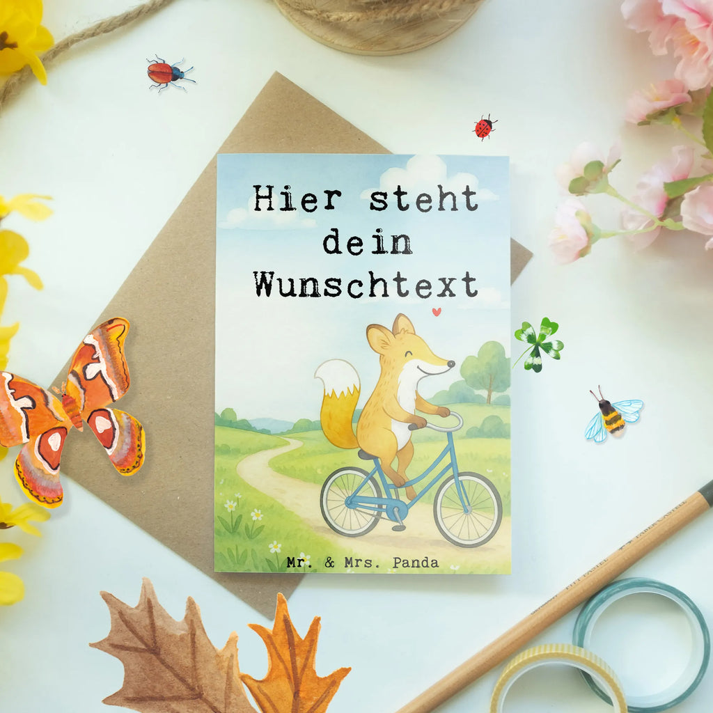 Personalisierte Grußkarte Fuchs Fahrrad fahren Design Grußkarte selber drucken, Grußkarte als Geldgeschenk, Personalisierte Geburtstagskarte, Grußkarte mit Namen, Personalisierte Hochzeitskarte, Grußkarte mit persönlichen Nachrichten, Personalisierte Einladungskarte, Personalisierte Karte, Grußkarten personalisiert, Personalisierte Grußkarte, Personalisiertere Klappkarte, Grußkarte selbst gestalten, Personalisierte Glückwunschkarte, Geschenk, Sport, Sportart, Hobby, Schenken, Danke, Dankeschön, Auszeichnung, Gewinn, Sportler, Radsport, Mountainbiking, Fahrrad fahren, Trekking, Radeln