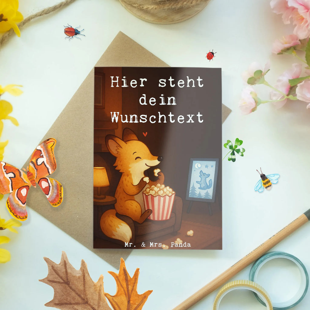 Personalisierte Grußkarte Fuchs Filme gucken Design Personalisierte Grußkarte, Personalisierte Geburtstagskarte, Personalisierte Hochzeitskarte, Grußkarte selbst gestalten, Personalisierte Karte, Grußkarte selber drucken, Personalisierte Glückwunschkarte, Grußkarte als Geldgeschenk, Grußkarte mit persönlichen Nachrichten, Personalisiertere Klappkarte, Grußkarte mit Namen, Personalisierte Einladungskarte, Grußkarten personalisiert, Geschenk, Sport, Sportart, Hobby, Schenken, Danke, Dankeschön, Auszeichnung, Gewinn, Sportler, Filme gucken, Fernsehen, Kino, TV, Filmabend