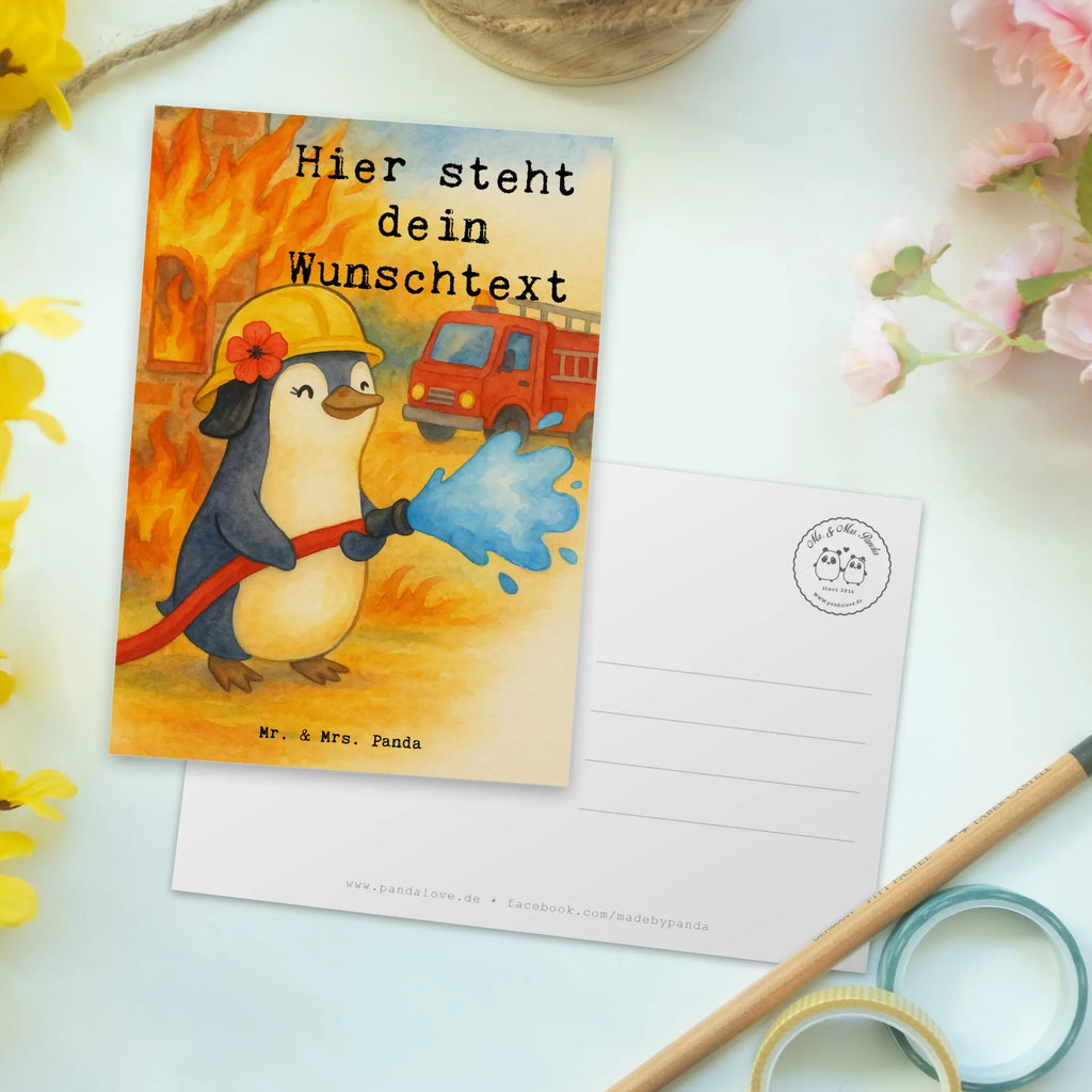 Personalisierte Postkarte Feuerwehrfrau Leidenschaft Design Postkarte personalisierbar, Karte mit Namen, Ansichtskarte mit Wunschtext, Grußkarte mit Namen, Geschenkkarte mit Wunschtext, Karte mit Wunschtext, Geschenkkarte mit Namen, Postkarte bedrucken, Einladung mit Wunschtext, Grußkarte mit Wunschtext, Ansichtskarte mit Namen, Postkarte mit Wunschtext, Einladung mit Namen, Postkarte mit Namen, Beruf, Ausbildung, Jubiläum, Abschied, Rente, Kollege, Kollegin, Geschenk, Schenken, Arbeitskollege, Mitarbeiter, Firma, Danke, Dankeschön, Brandschutz, freiwillige Feuerwehr, Feuerwehrhauptfrau, Feuerwehr, Feuerwehrfrau