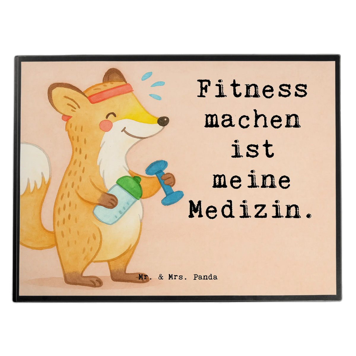 Desk pad Fox fitness Design Gift, giving, thank you, award, profit, athlete, weight training, exercising, sports club