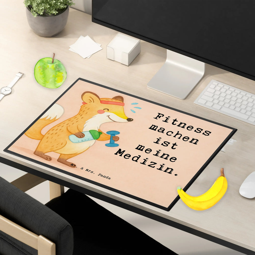 Schreibtischunterlage Fuchs Fitness Design Büroartikel, Schreibtisch Unterlagen, Schreibunterlage, Schreibtischunterlage Groß, Schreibtischauflage, Bürobedarf, Schreibwaren, Geschenk, Sport, Sportart, Hobby, Schenken, Danke, Dankeschön, Auszeichnung, Gewinn, Sportler, Sportclub, Fitness, Kraftsport, Sport treiben, Fitnessstudio