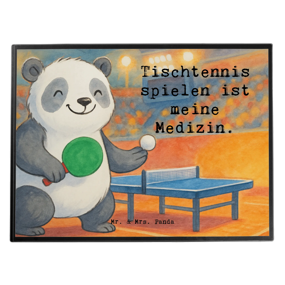 Desk pad panda table tennis Design Gift, giving, thank you, award, profit, athlete, table tennis club, Table tennis, table tennis association, ball sports