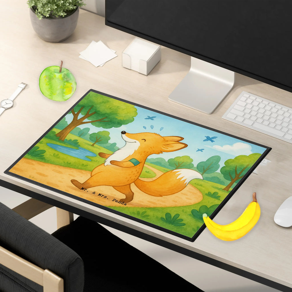 Schreibtischunterlage Fuchs Joggen Design Schreibunterlage, Büroartikel, Schreibtischunterlage Groß, Bürobedarf, Schreibwaren, Schreibtisch Unterlagen, Schreibtischauflage, Geschenk, Sport, Sportart, Hobby, Schenken, Danke, Dankeschön, Auszeichnung, Gewinn, Sportler, Laufen, Dauerlauf, Laufsport, Joggen