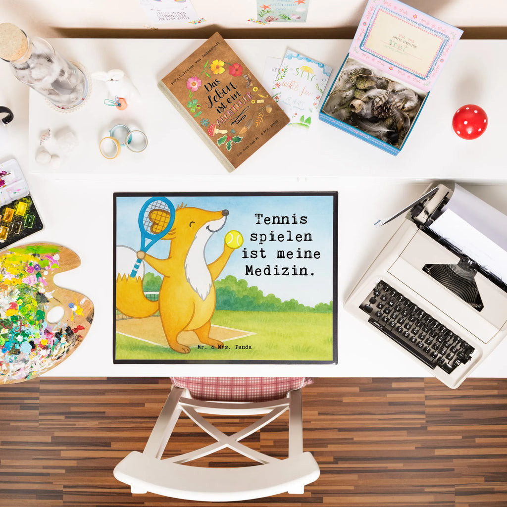 Schreibtischunterlage Fuchs Tennis spielen Design Schreibwaren, Schreibunterlage, Büroartikel, Schreibtischunterlage Groß, Schreibtischauflage, Bürobedarf, Schreibtisch Unterlagen, Geschenk, Sport, Sportart, Hobby, Schenken, Danke, Dankeschön, Auszeichnung, Gewinn, Sportler, Tennisverein, Tennis Turnier, Tennis spielen, Tennisclub, Ballsportart