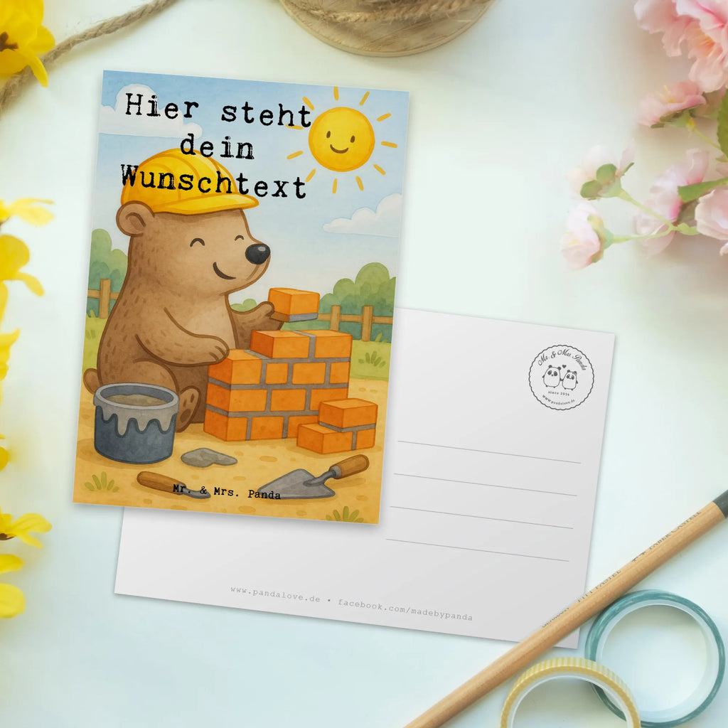 Personalisierte Postkarte Maurer Leidenschaft Design Postkarte mit Wunschtext, Geburtstagsgrüße, Geschenkkarte mit Namen, Grußkarte mit Wunschtext, Ansichtskarte mit Wunschtext, Postkarte mit Namen, Postkarte bedrucken, Geschenkkarte mit Wunschtext, Grußkarte mit Namen, Geschenkkarte, Karte mit Namen, Ansichtskarte mit Namen, Postkarte personalisierbar, Wanddeko, Einladung mit Namen, Einladung mit Wunschtext, Karte mit Wunschtext, Geschenk, Schenken, Jubiläum, Danke, Dankeschön, Beruf, Ausbildung, Abschied, Rente, Kollege, Kollegin, Arbeitskollege, Mitarbeiter, Firma, Handwerker, Gesellenprüfung, Maurer, Maurermeister, Maurerbetrieb