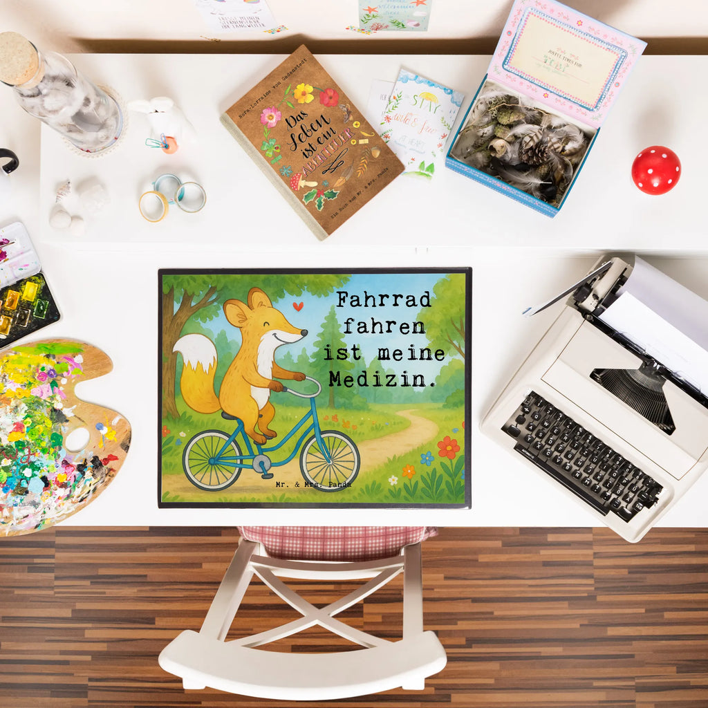 Schreibtischunterlage Fuchs Fahrrad fahren Design Schreibwaren, Bürobedarf, Schreibtisch Unterlagen, Schreibtischauflage, Schreibunterlage, Büroartikel, Schreibtischunterlage Groß, Geschenk, Sport, Sportart, Hobby, Schenken, Danke, Dankeschön, Auszeichnung, Gewinn, Sportler, Radeln, Mountainbiking, Fahrrad fahren, Trekking, Radsport
