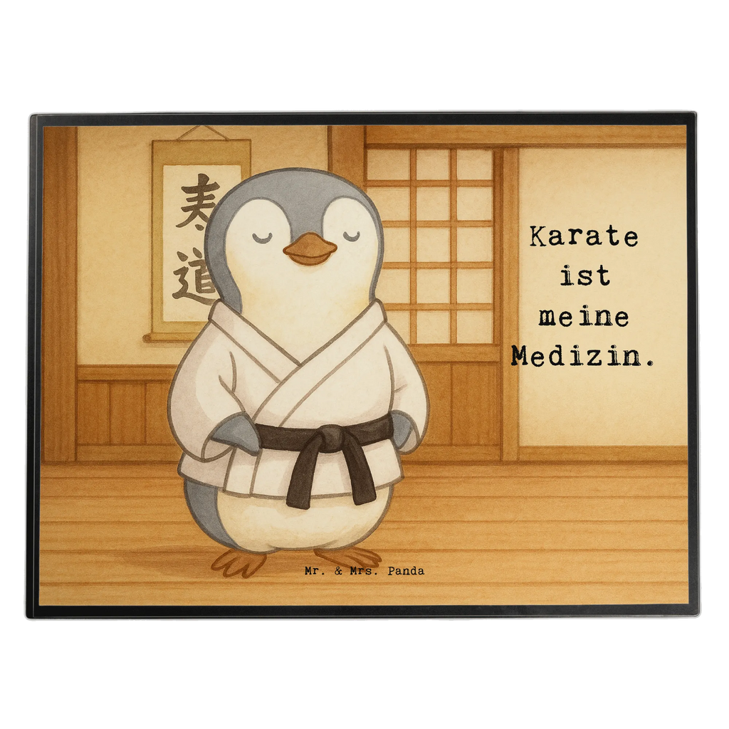 Schreibtischunterlage Pinguin Karate Design Büroartikel, Bürobedarf, Schreibunterlage, Schreibtischauflage, Schreibtisch Unterlagen, Schreibwaren, Schreibtischunterlage Groß, Geschenk, Sport, Sportart, Hobby, Schenken, Danke, Dankeschön, Auszeichnung, Gewinn, Sportler, Kampfsportart, Karate, Kampfkunst, Selbstverteidigung, Karate Verein