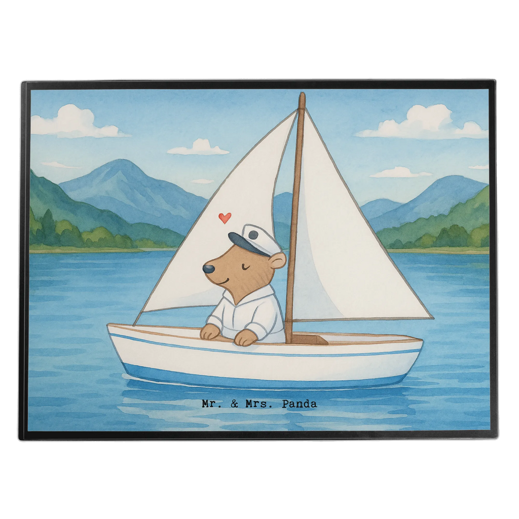 Schreibtischunterlage Bär Segeln Design Schreibtischauflage, Schreibwaren, Büroartikel, Schreibtisch Unterlagen, Schreibtischunterlage Groß, Bürobedarf, Schreibunterlage, Geschenk, Sport, Sportart, Hobby, Schenken, Danke, Dankeschön, Auszeichnung, Gewinn, Sportler, Segelboot, Segelschule, Yachtclub, Segeltörn, segeln