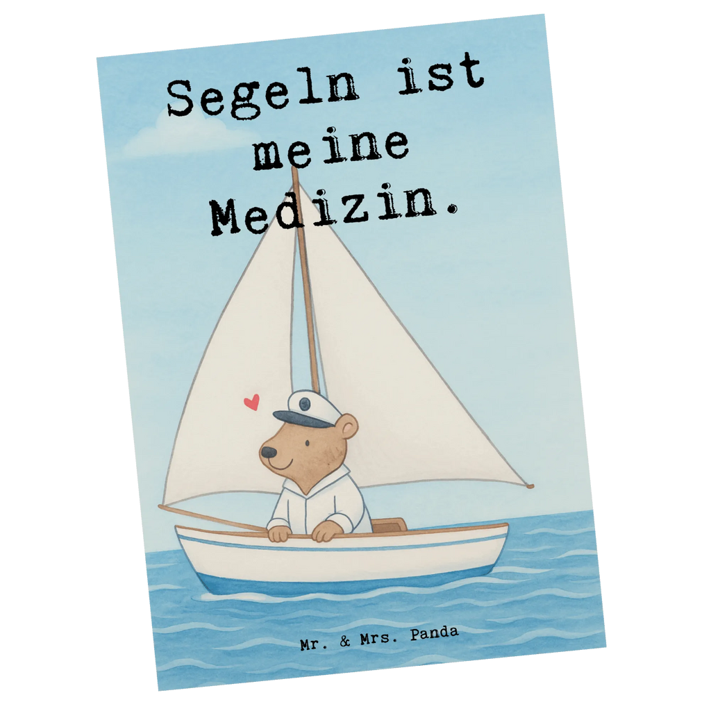 Postkarte Bär Segeln Design Ansichtskarte, Postkarte, Geburtstagskarte, Einladungskarte, Ansichtskarten, Karte, Dankeskarte, Grußkarte, Einladungskarten Geburtstag, Geschenkkarte, Einladung Geburtstag, Einladung, Geschenk, Sport, Sportart, Hobby, Schenken, Danke, Dankeschön, Auszeichnung, Gewinn, Sportler, Segelboot, Yachtclub, segeln, Segelschule, Segeltörn