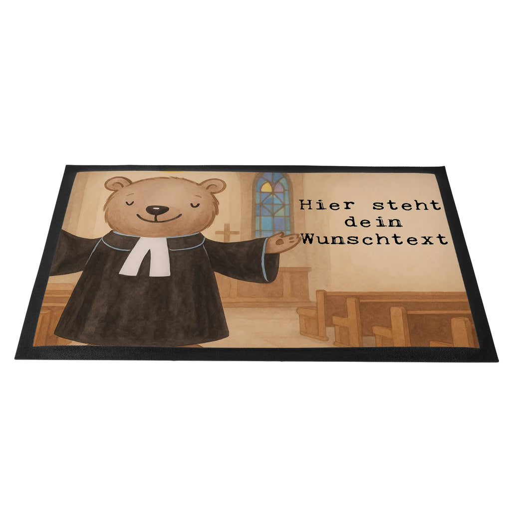 Personalisierte Fußmatte Pfarrer Leidenschaft Design Türvorleger mit Namen, Wunschnamen, personalisierung, Fußmatte bedrucken, Personalisierte Fußmatte, Namensfussmatte, Haustürmatte personalisiert, Fußmatte mit Namen, Türvorleger personalisiert, Personalisiert, Bedrucken, Abschied, Kollegin, Rente, Arbeitskollege, Ausbildung, Mitarbeiter, Beruf, Firma, Kollege, Jubiläum, Dankeschön, Danke, Schenken, Geschenk, Diener Gottes<br />Geistlicher, Pfarrer, Kirche, Theologe, Pastor, Prediger<br />Priester