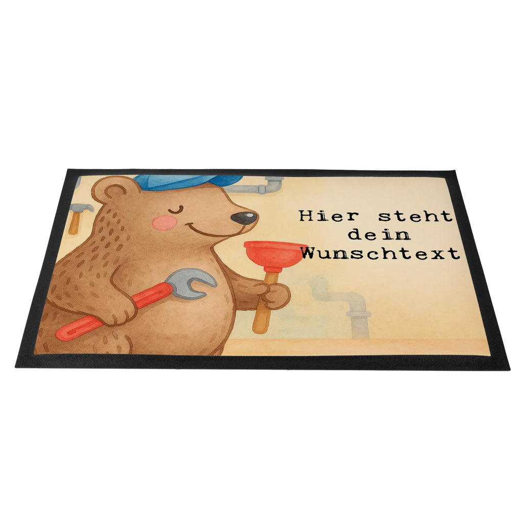 Personalisierte Fußmatte Klempner Leidenschaft Design Türvorleger mit Namen, Bedrucken, Personalisierte Fußmatte, Namensfussmatte, personalisierung, Haustürmatte personalisiert, Wunschnamen, Fußmatte bedrucken, Türvorleger personalisiert, Personalisiert, Fußmatte mit Namen, Firma, Mitarbeiter, Arbeitskollege, Kollegin, Kollege, Rente, Jubiläum, Abschied, Ausbildung, Beruf, Schenken, Dankeschön, Danke, Geschenk, Installateur, Gesellenprüfung, Fachbetrieb, Bauklempner, Handwerker, Sanitärinstallationen, Klempner, Meister