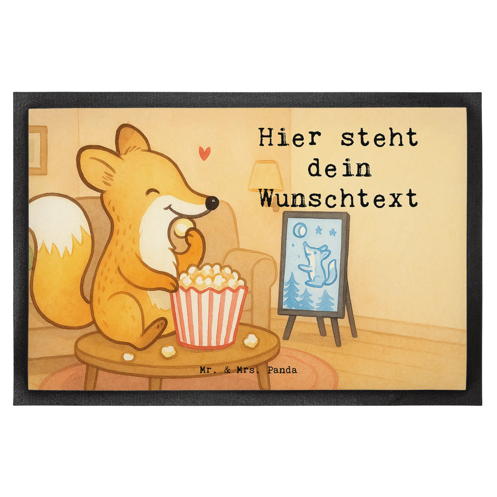 Personalisierte Fußmatte Fuchs Filme gucken Design Fußmatte bedrucken, Personalisiert, Personalisierte Fußmatte, Wunschnamen, Haustürmatte personalisiert, Fußmatte mit Namen, Bedrucken, Türvorleger personalisiert, Personalisieruung, Namensfussmatte, Türvorleger mit Namen, Geschenk, Sport, Sportart, Hobby, Schenken, Danke, Dankeschön, Auszeichnung, Gewinn, Sportler, Filmabend, Fernsehen, Filme gucken, Kino, TV