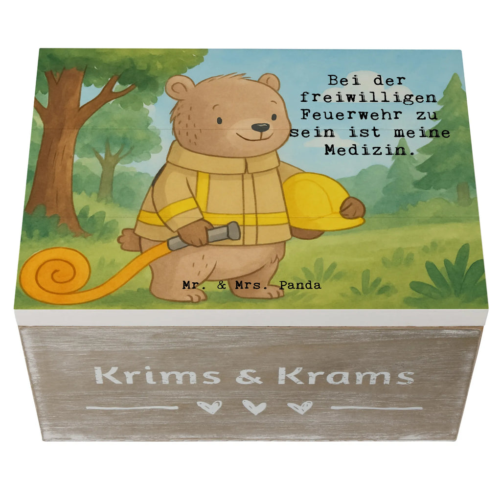 Holzkiste Bär Freiwillige Feuerwehr Design Dekokiste, Geschenkbox, Kiste, XXL, Geschenkdose, Erinnerungskiste, Aufbewahrungsbox, Truhe, Schatzkiste, Schatulle, Erinnerungsbox, Holzkiste, Geschenk, Sport, Sportart, Hobby, Schenken, Danke, Dankeschön, Auszeichnung, Gewinn, Sportler, Jugendfeuerwehr, Feuerwehrfest, Freiwillige Feuerwehr