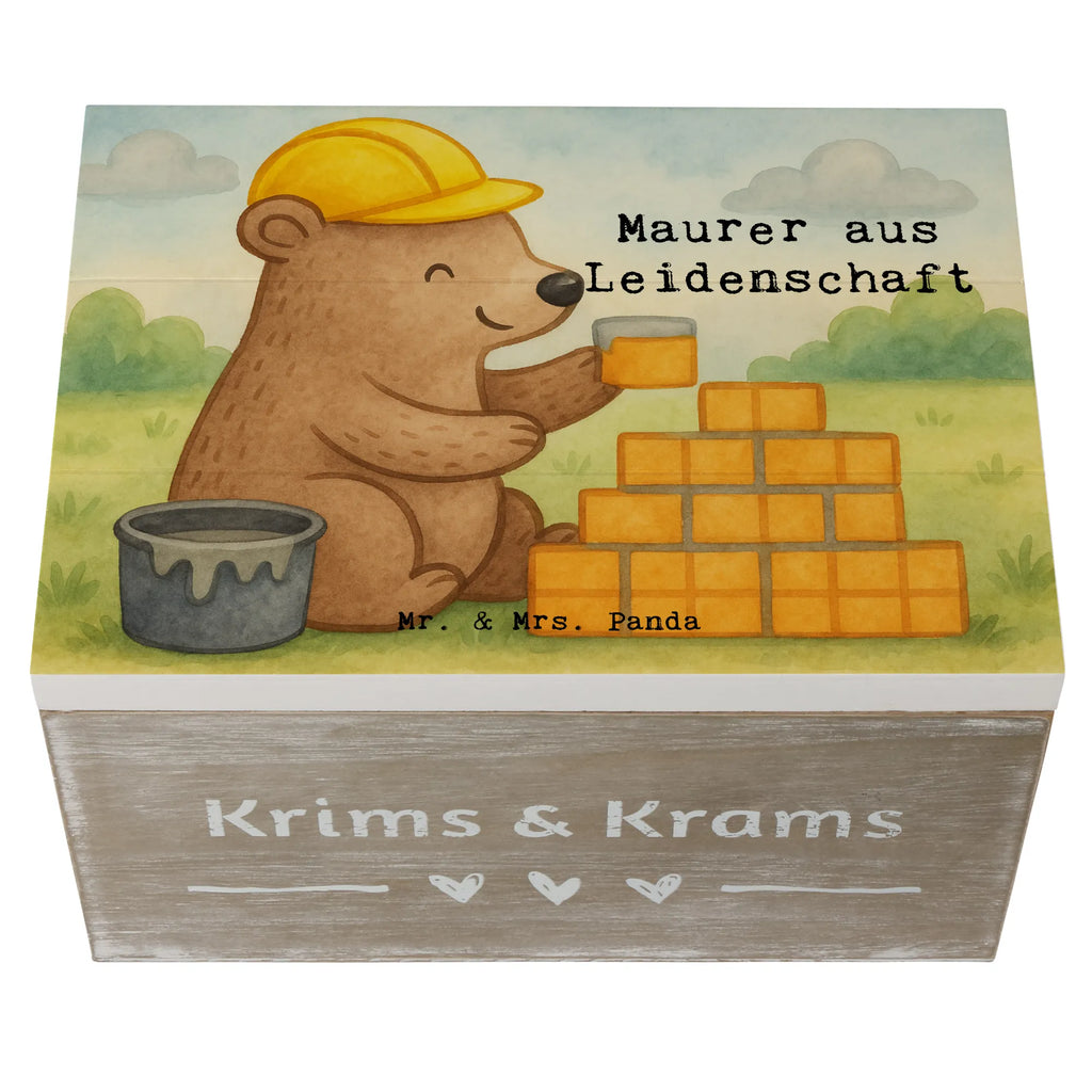 Holzkiste Maurer Leidenschaft Design Geschenkdose, XXL, Erinnerungskiste, Schatulle, Erinnerungsbox, Holzkiste, Dekokiste, Kiste, Geschenkbox, Schatzkiste, Truhe, Aufbewahrungsbox, Beruf, Ausbildung, Jubiläum, Abschied, Rente, Kollege, Kollegin, Geschenk, Schenken, Arbeitskollege, Mitarbeiter, Firma, Danke, Dankeschön, Gesellenprüfung, Maurer, Handwerker, Maurermeister, Maurerbetrieb
