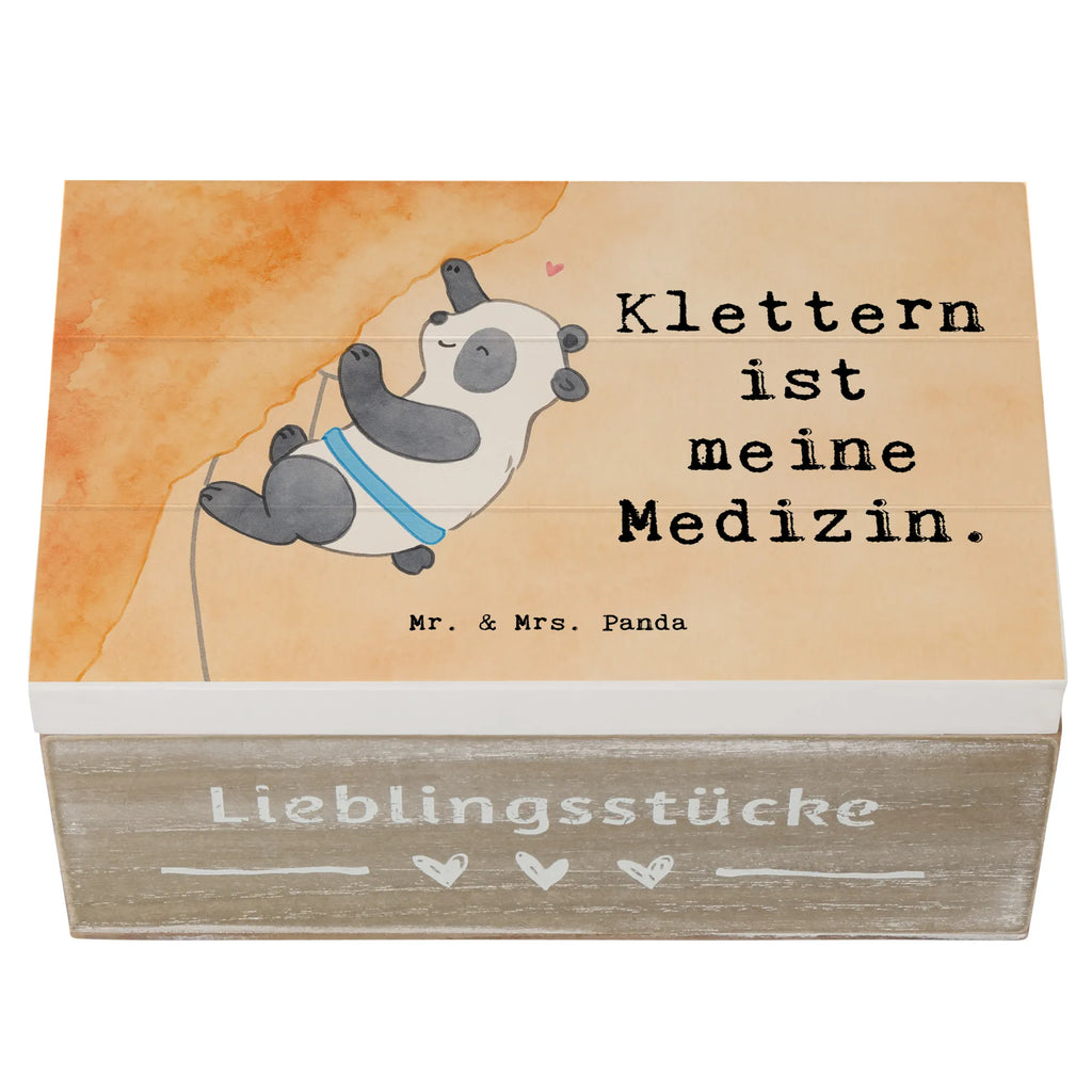 Holzkiste Panda Klettern Design Schatulle, Schatzkiste, Erinnerungsbox, Dekokiste, Aufbewahrungsbox, Kiste, Geschenkbox, Holzkiste, Geschenkdose, Truhe, Erinnerungskiste, XXL, Geschenk, Sport, Sportart, Hobby, Schenken, Danke, Dankeschön, Auszeichnung, Gewinn, Sportler, Klettersport, Klettern, Kletterhalle, Bouldern